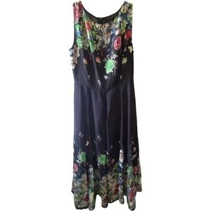 Floryday Floral Sleeveless Midi Dress size XSmall
